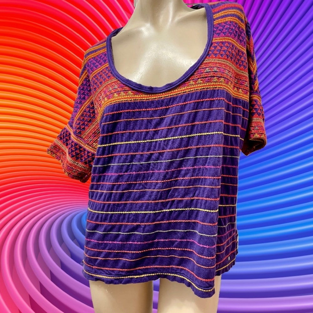 Denim & Supply Ralph Lauren Shirt M/M MulticolorTunic Top Cotton/Poly